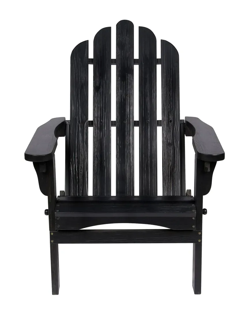 Wood Adirondack Folding Chair - Black
