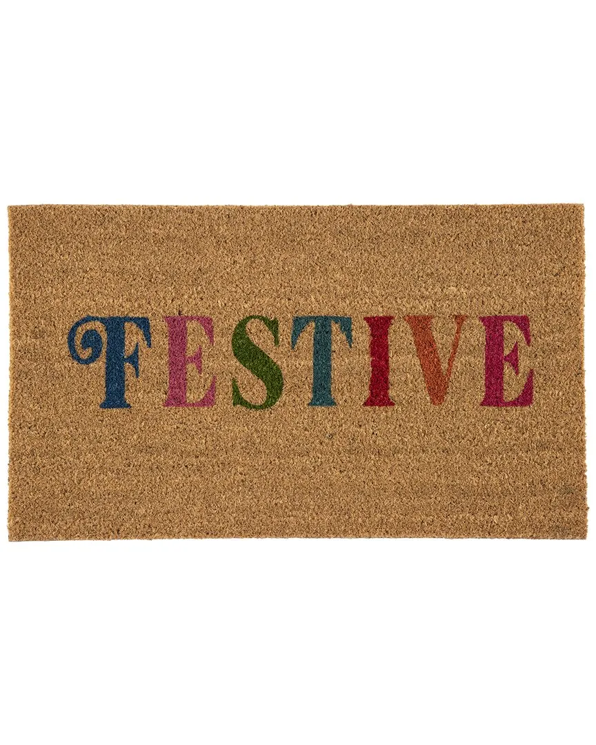 Festive Doormat - Natural, Coir image