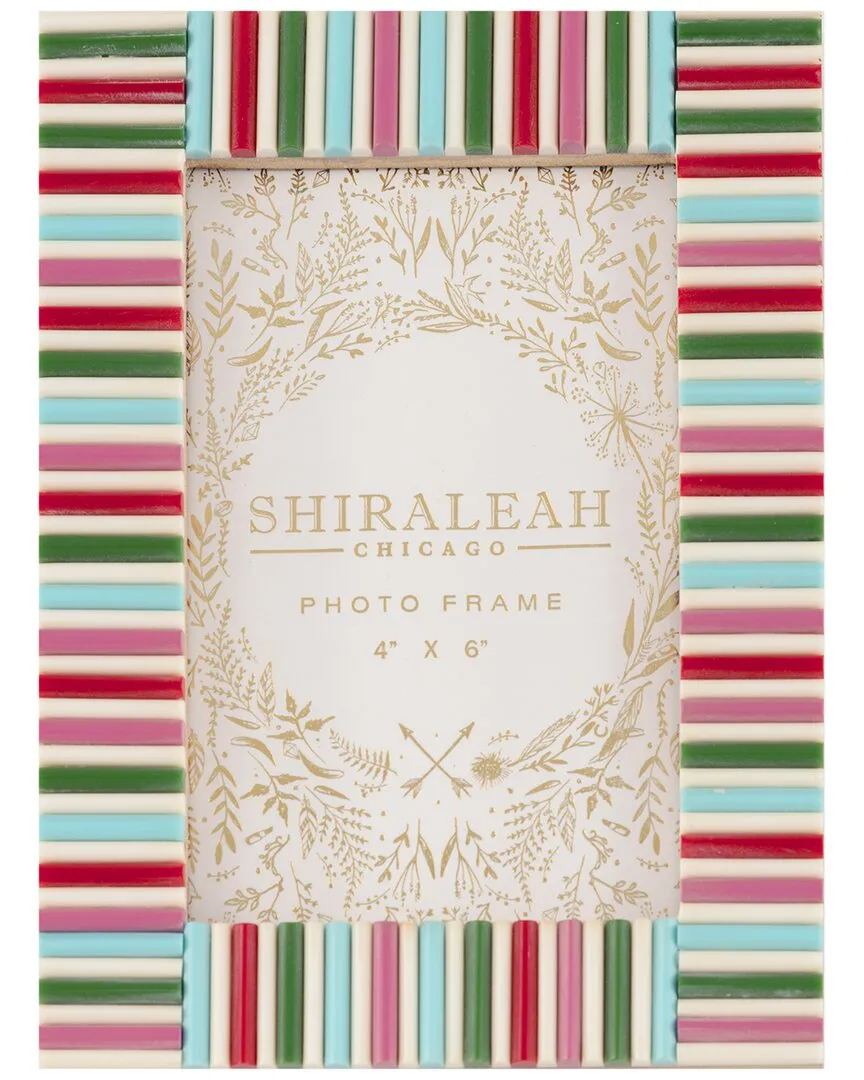Viva 4x6 Mosaic Stripes Picture Frame - Multi, Resin