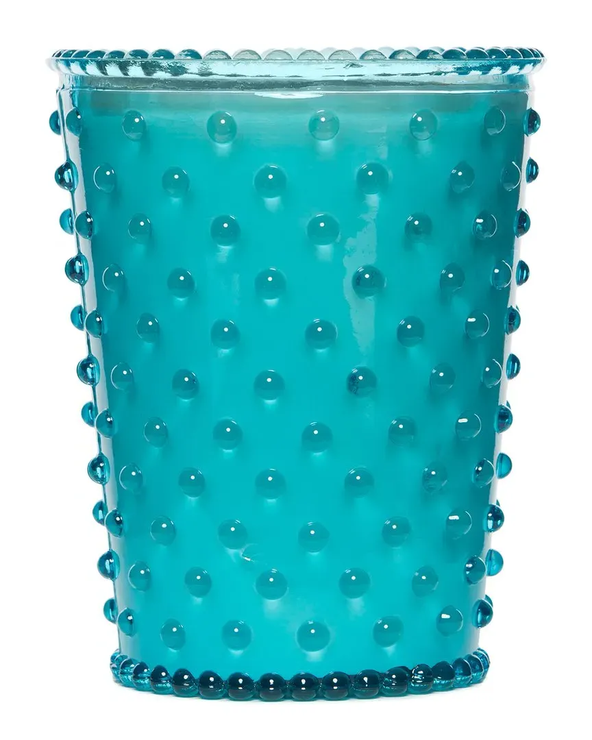 Cucumber & Gin Hobnail Glass Candle - Blue image