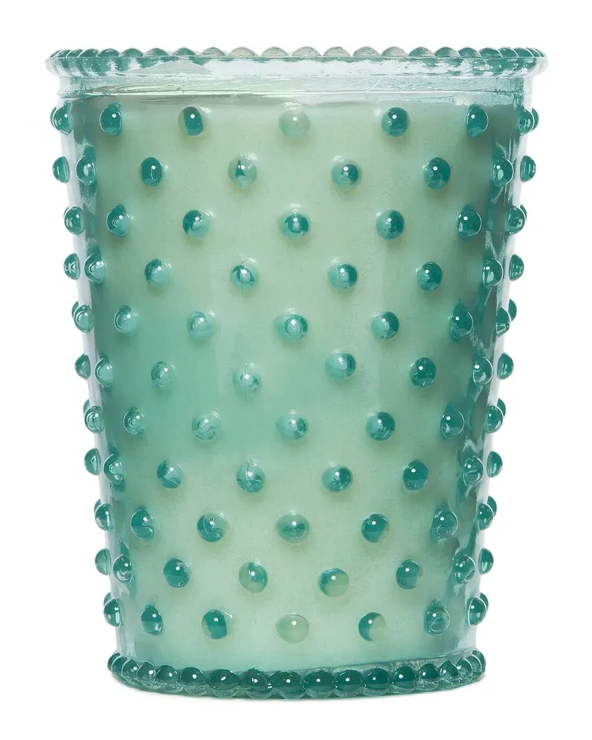 Skye Hobnail Glass Candle - Teal image