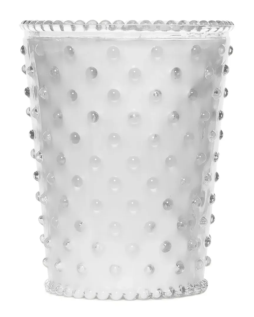 Toasted Marshmallow Hobnail Glass Candle - White image