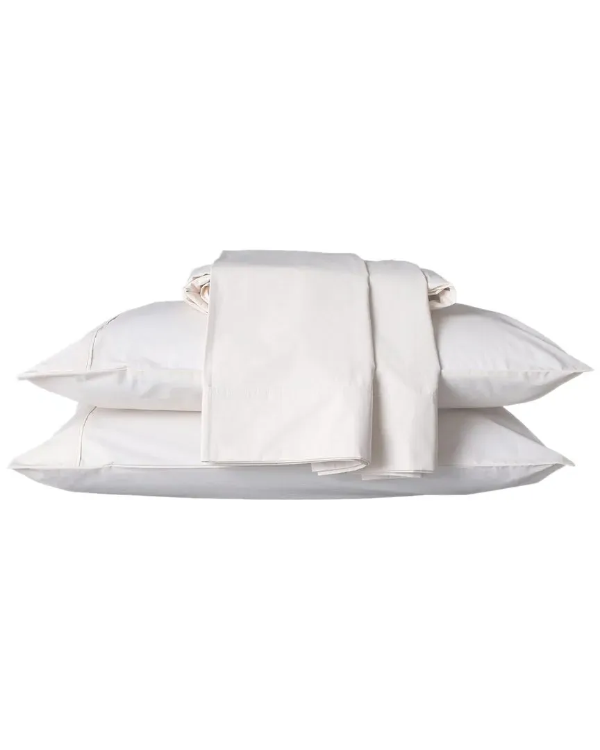 Organic Cotton 300tc Sateen Sheet Set - Ivory