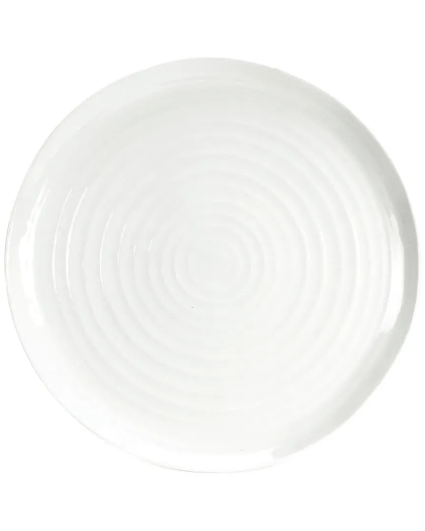 Portmeirion 12in Round Platter - White, Porcelain