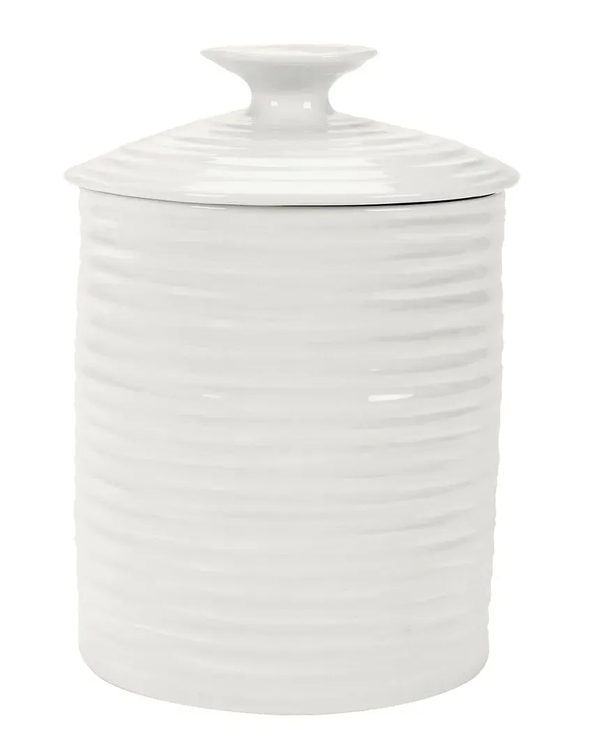 Portmeirion Medium Canister - White, Porcelain
