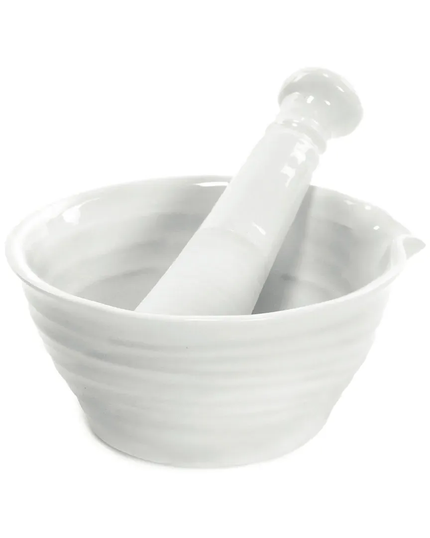 Portmeirion Mortar & Pestle - White, Porcelain image