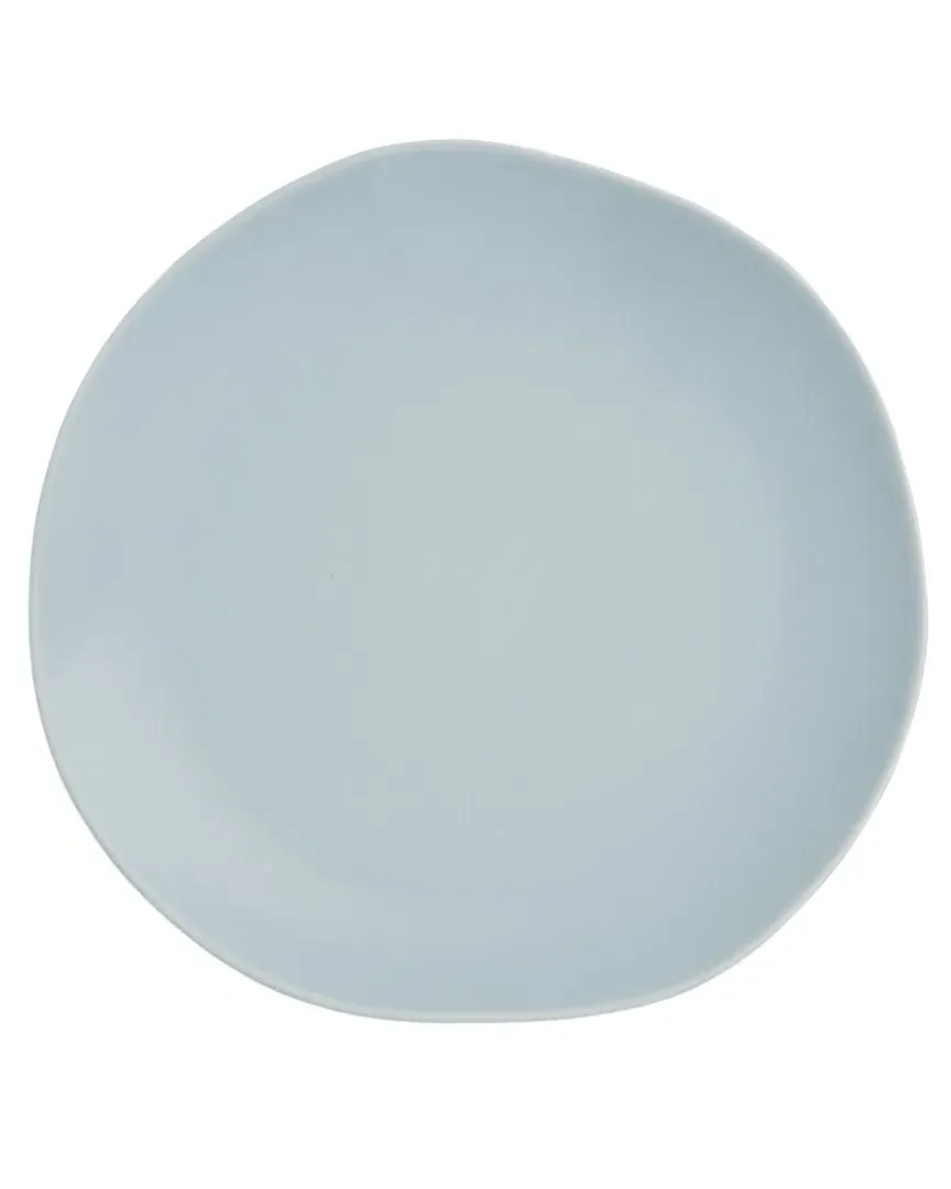 Set of 4 Salad Plates - Pastel Blue, Stoneware