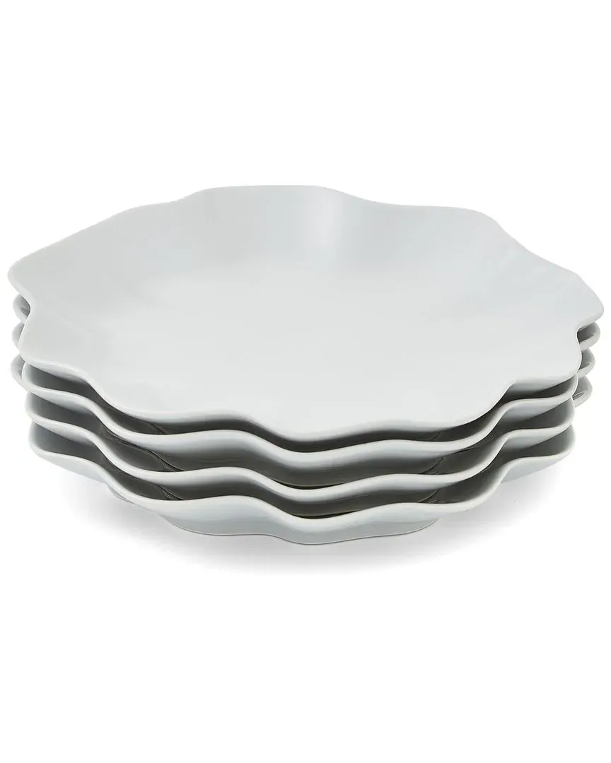 Sophie Conran Set of 4 Floret Dinner Plates - Grey, Stoneware image