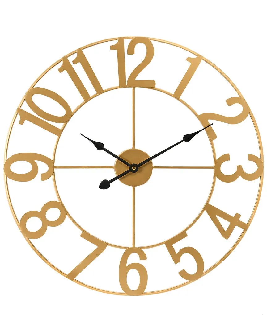16in Numeral Wall Clock - Bronze, Metal