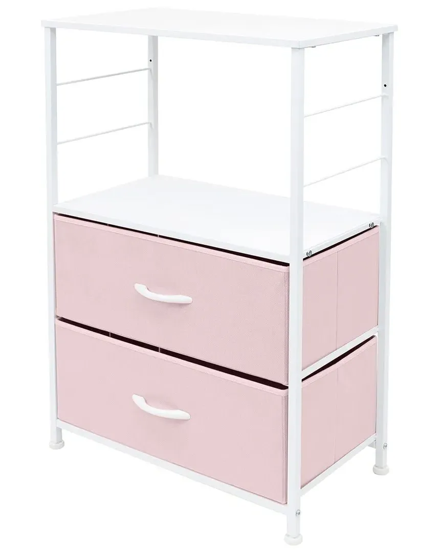 2 Drawer End Table - Pink