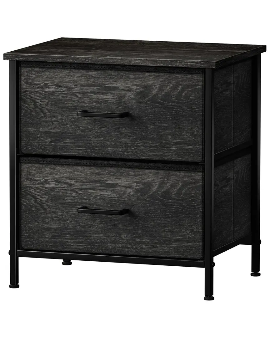 2 Drawer Nightstand - Grey
