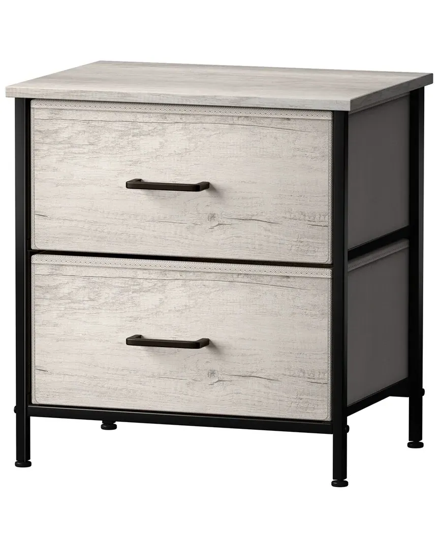 2 Drawer Nightstand - Grey