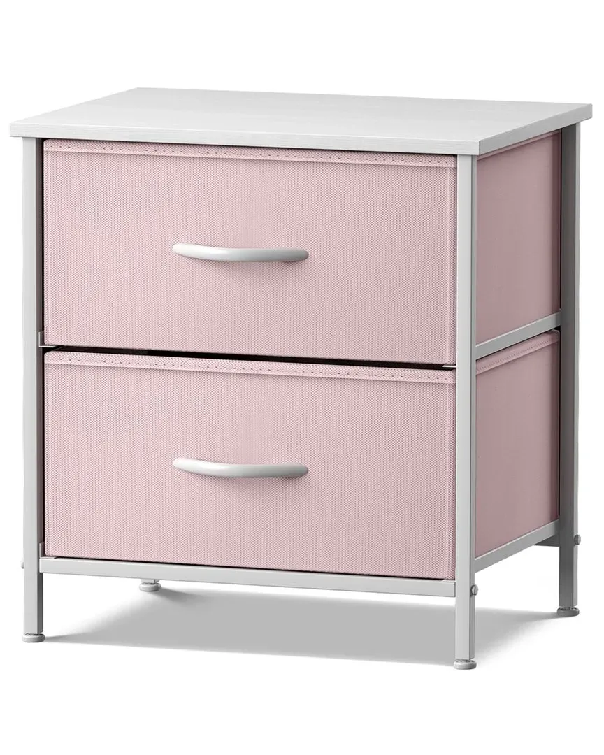 2 Drawer Nightstand - Pink image
