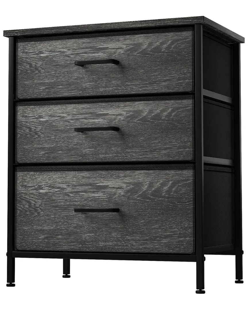 3 Drawer End Table - Grey