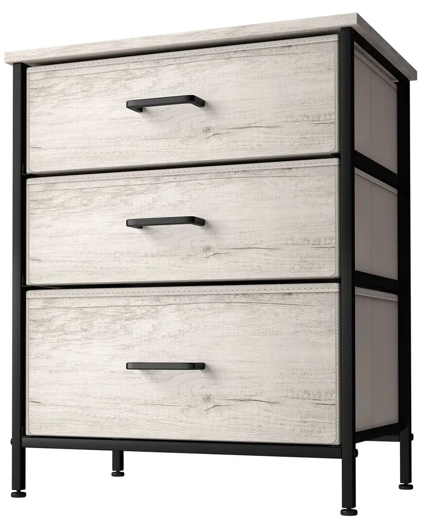 3 Drawer End Table - Grey