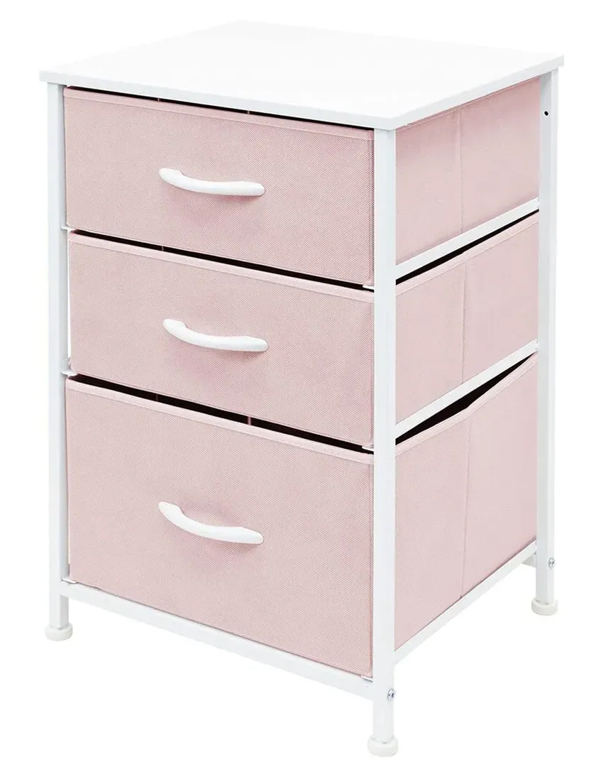 3 Drawer End Table - Pink image