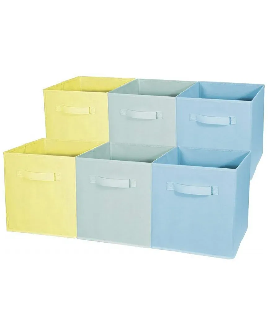 6pc Pastel Storage Bundle with Drawer and Closet Bins