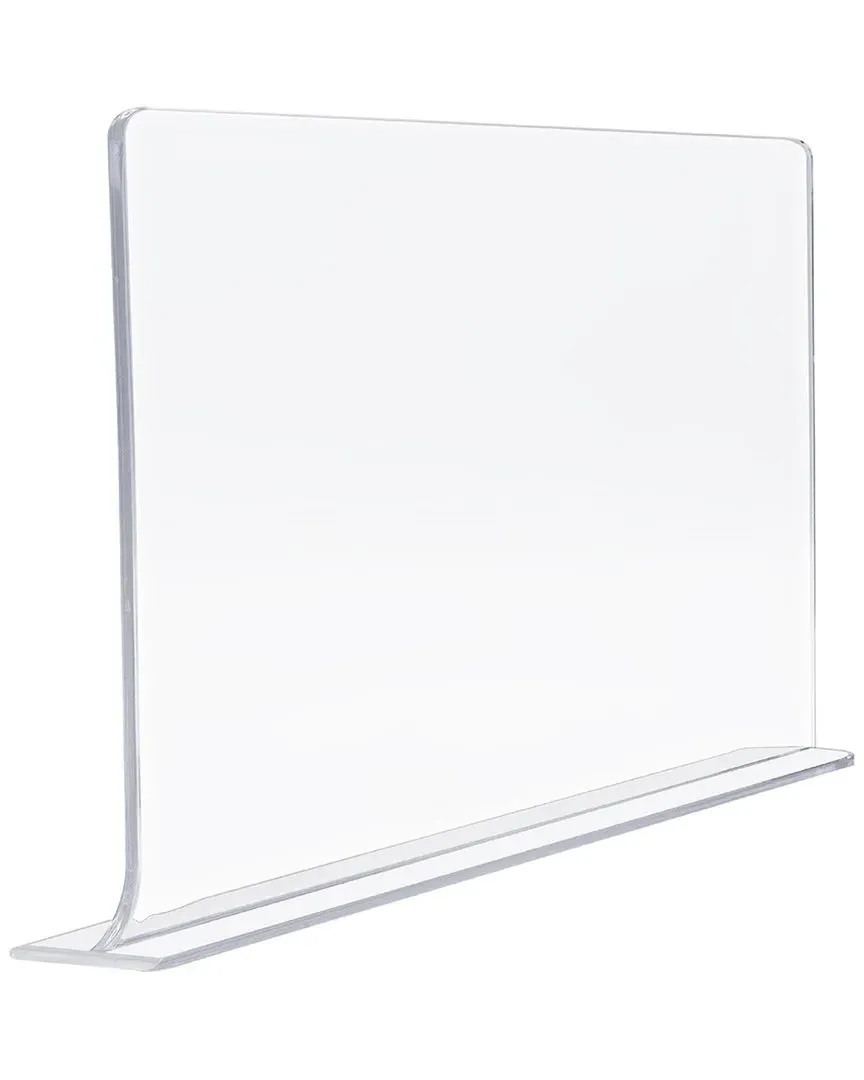 Adhesive Shelf Divider 6-Pack - Clear, Acrylic image