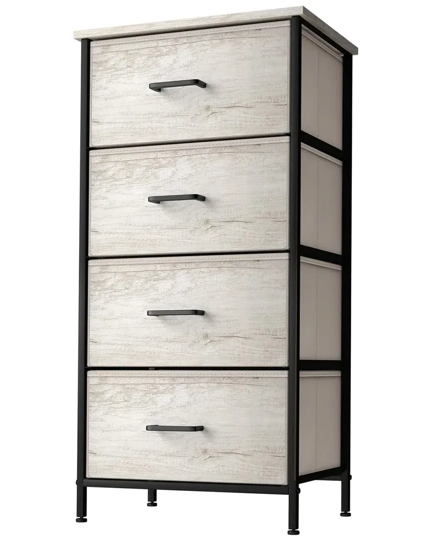 Dresser with 4 Drawers - Grey, Faux Wood image