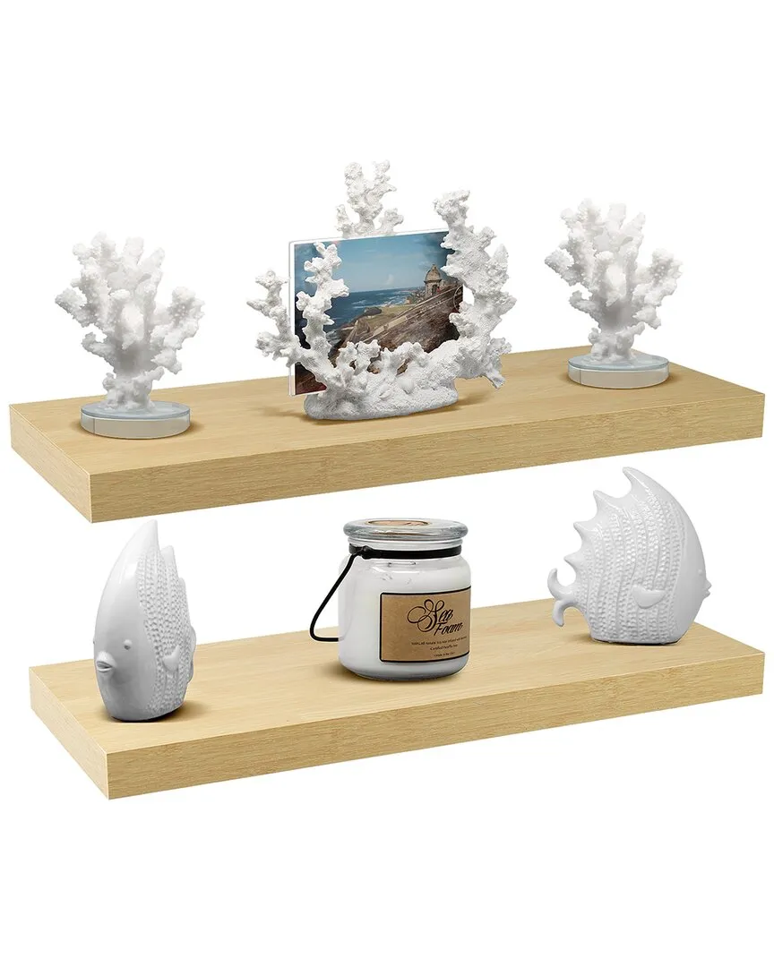 Maple Wood Floating Wall Shelf