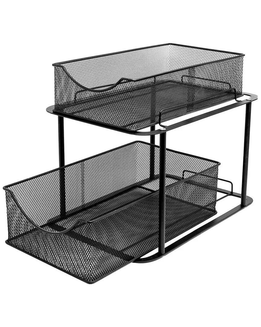 Sorbus 2 Drawer Steel Cabinet Stand - Black image