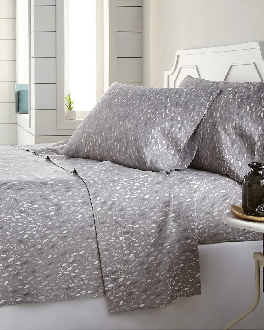 Botanical Forest Sheet Set - Grey/White, Microfiber