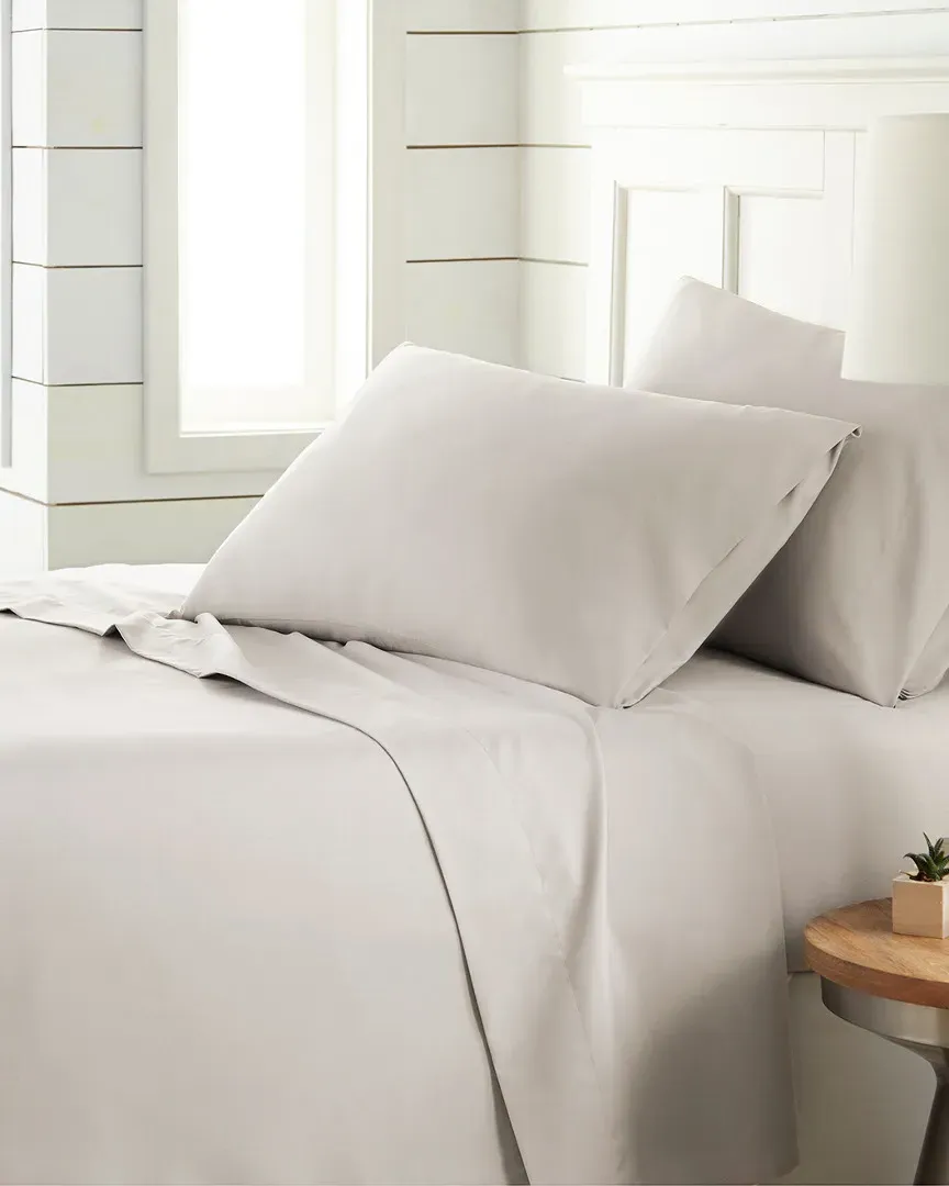 Chic Solids 4pc Sheet Set - Bone, Microfiber image