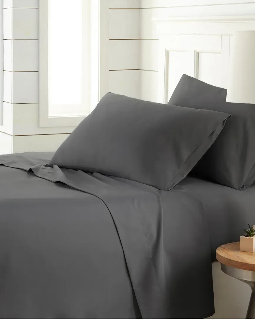 Chic Solids 4pc Sheet Set - Slate, Microfiber