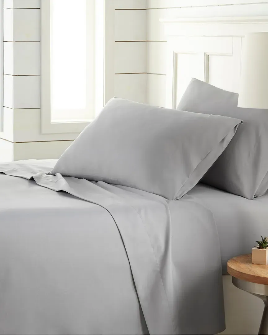 Chic Solids 4pc Sheet Set - Steel Grey, Microfiber