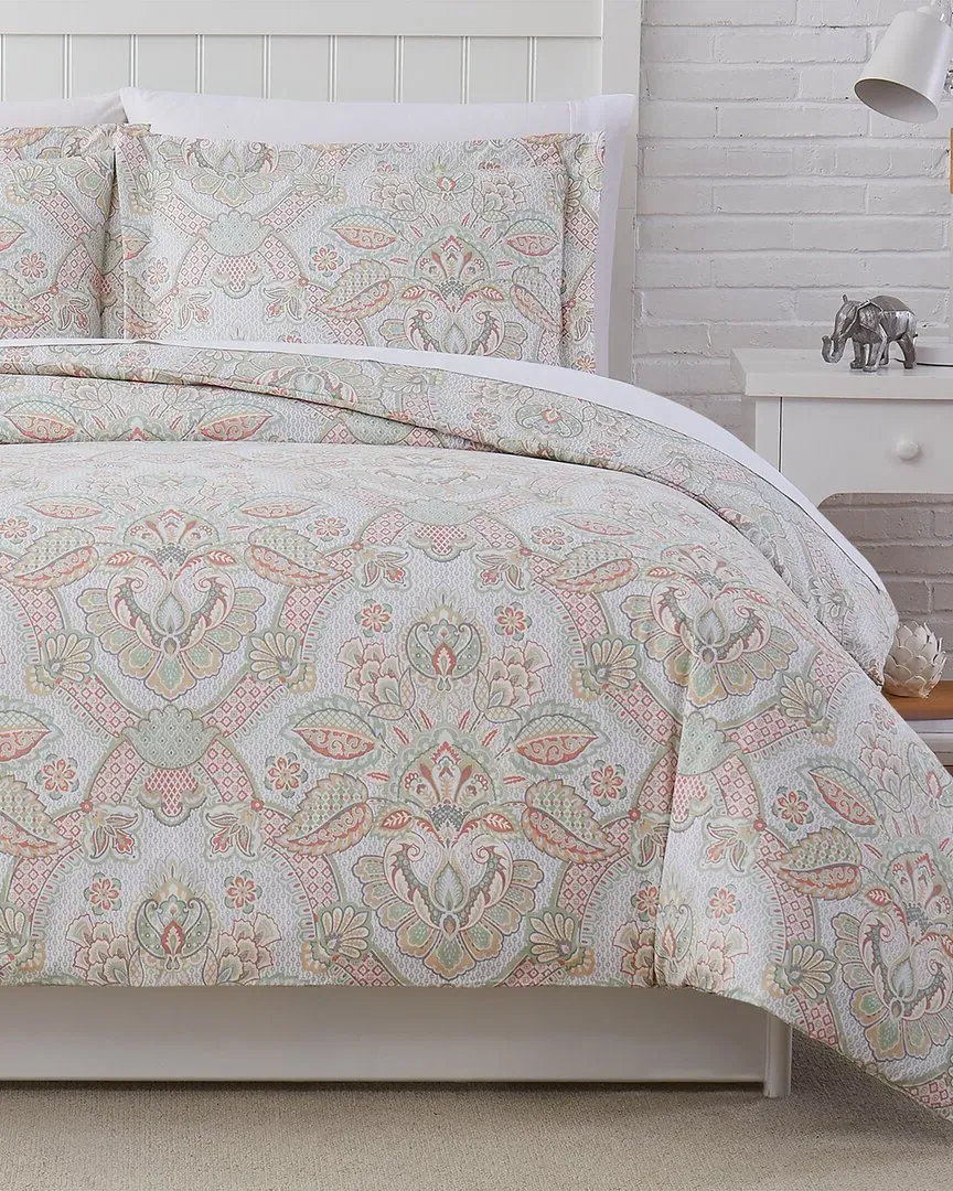 Enchantment Duvet Set - Coral, Microfiber