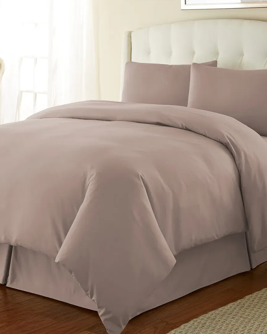 Essential Duvet Cover Set - Mauve Tan, Microfiber