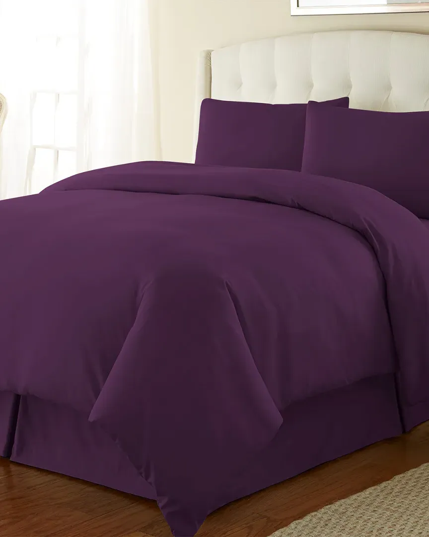 Essential Duvet Cover Set - Purple, Microfiber