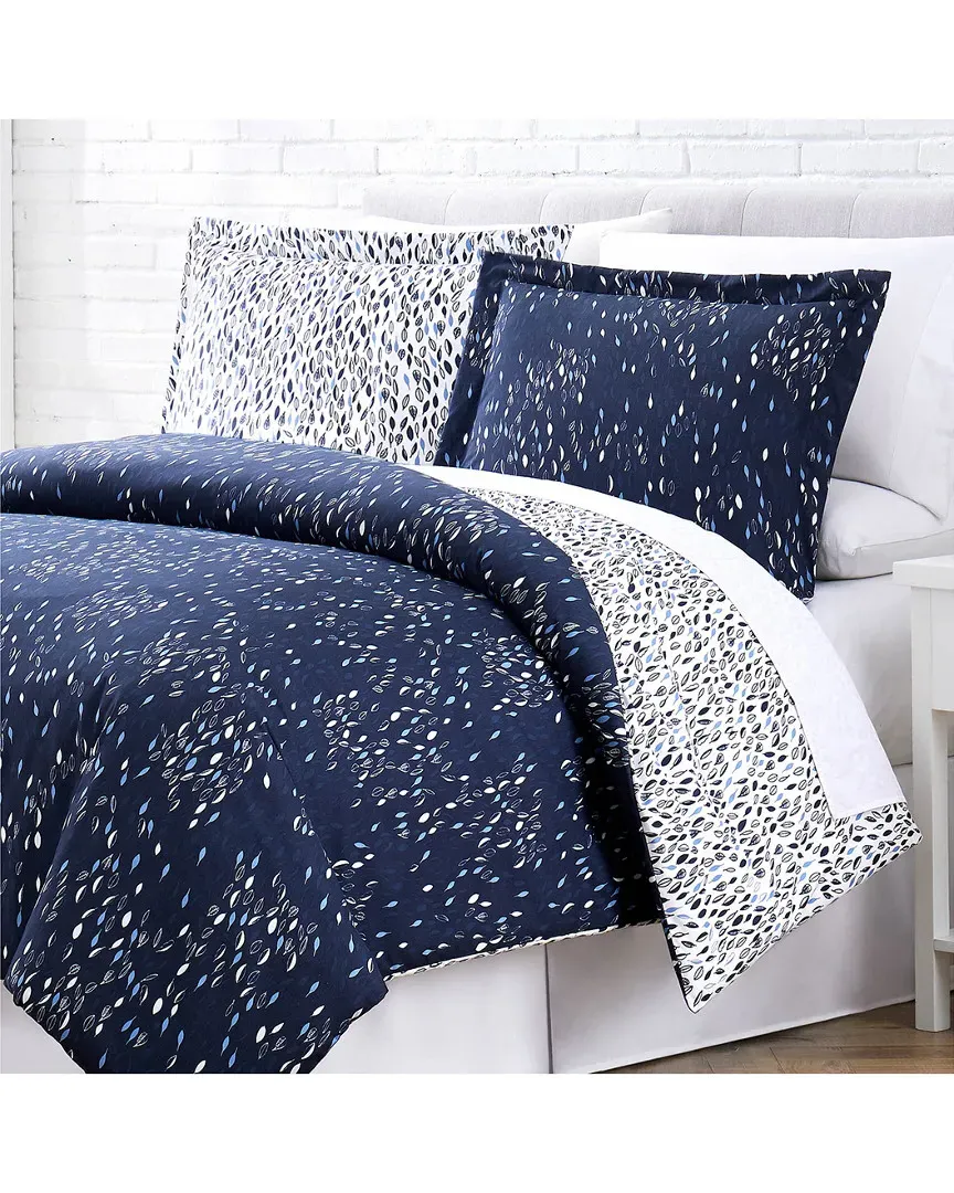 Fine Linens Botanical Leaves Comforter Set - Microfiber