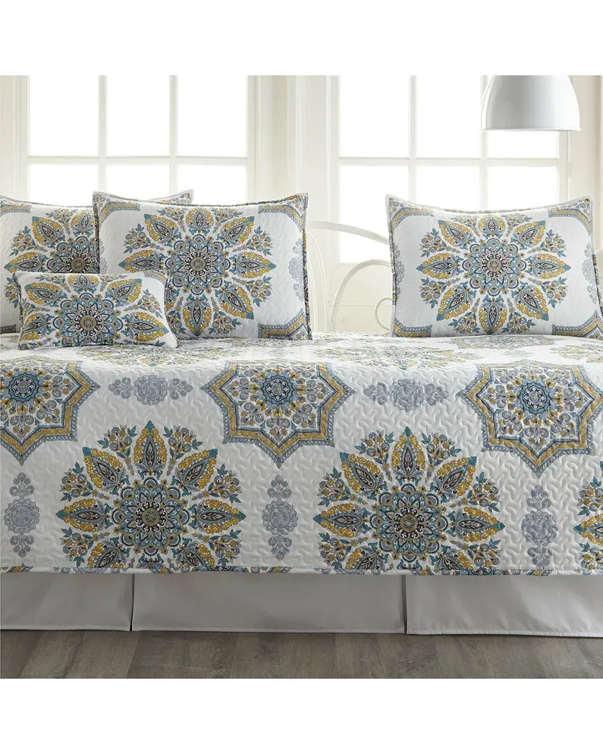 Fine Linens Infinity Daybed Set - Aqua, Microfiber