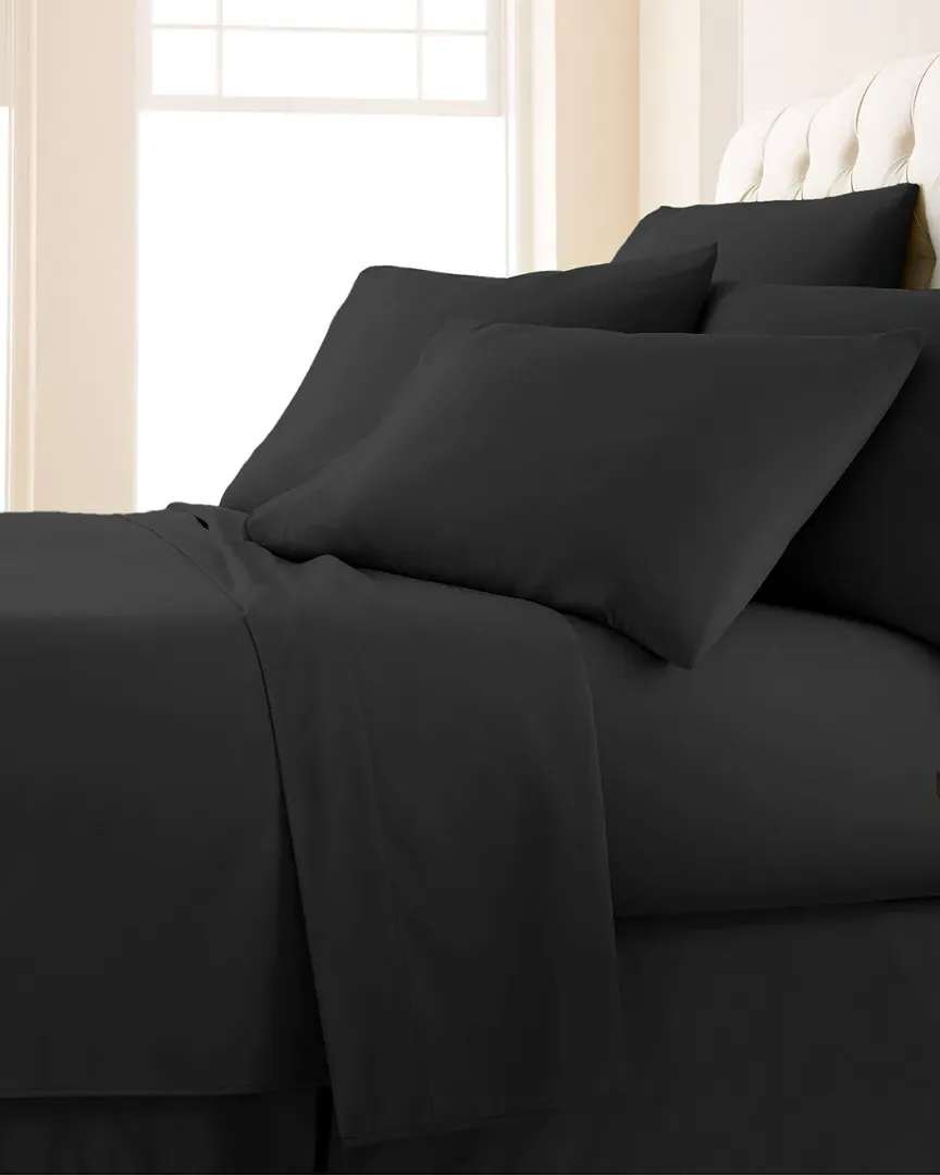 Southshore Linens 6pc Extra Deep Pocket Sheet Set - Black