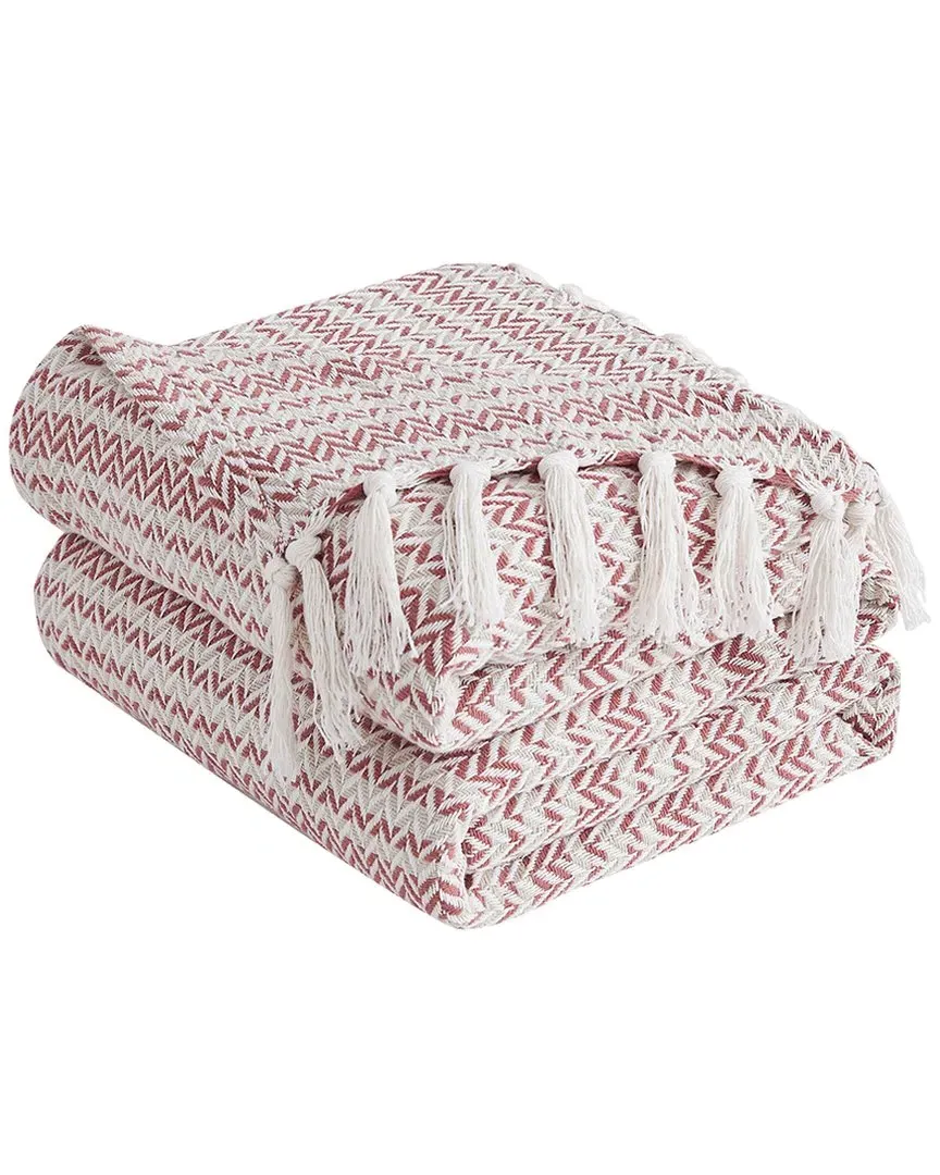 Agadir Cotton Blanket - Pink image
