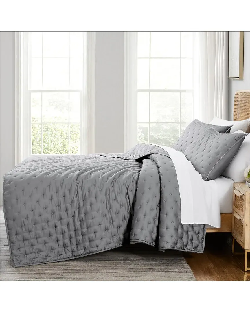 Bamboo Quilt Set - Grey