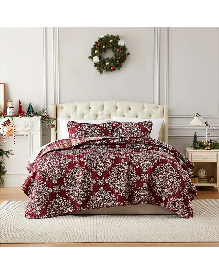 Christmas Carol Oversized Quilt Set - Microfiber
