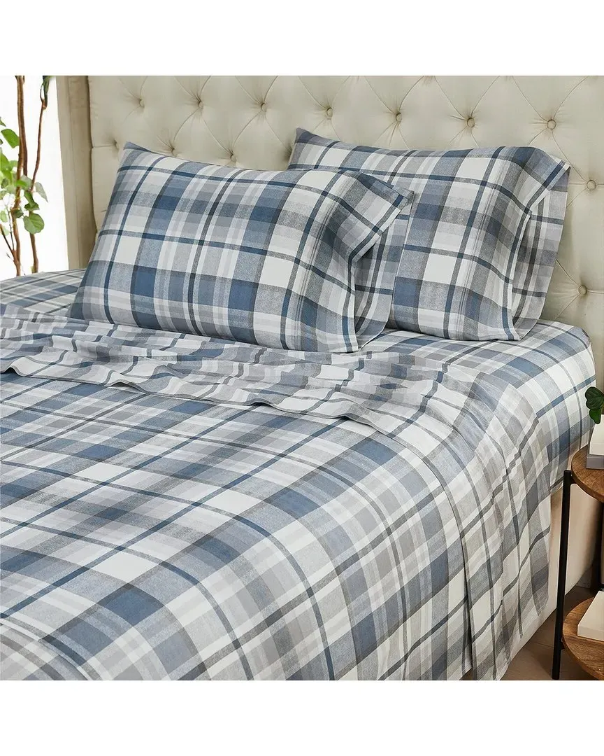 Highland 300 Thread Count Extra Deep Pocket Sheet Set - Blue