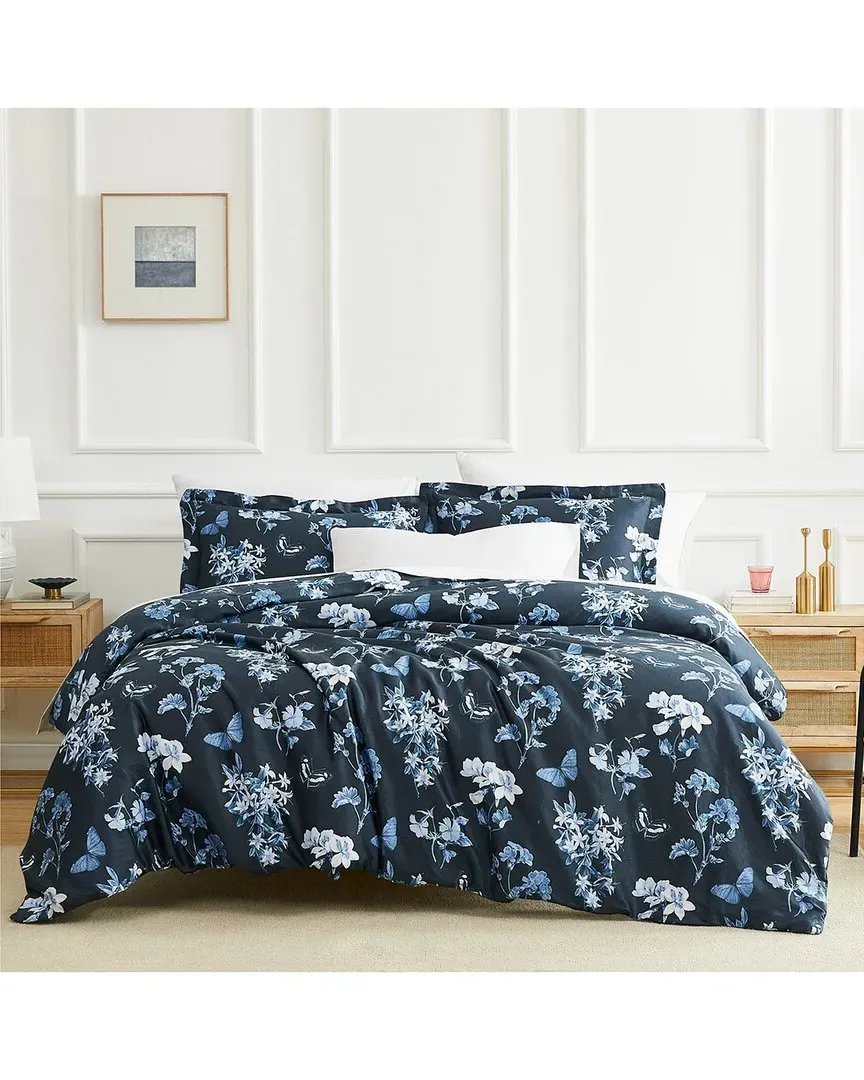 Lexington Sateen Duvet Cover Set - Blue, Cotton image