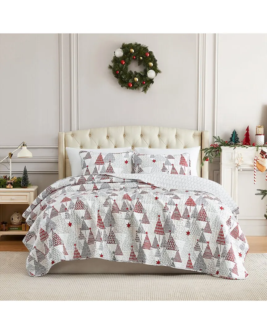 Merry & Bright Oversized Quilt Set - White image