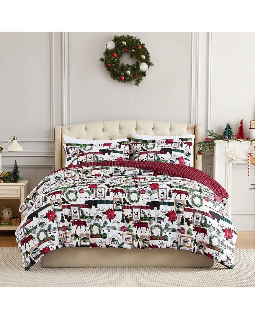 Merry Town Comforter Set - Red, Microfiber image