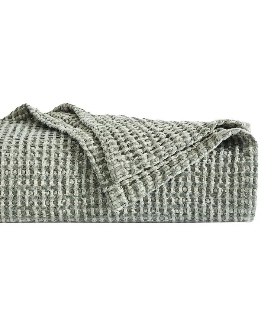 Tama Cotton Waffle Blanket - Sage Green