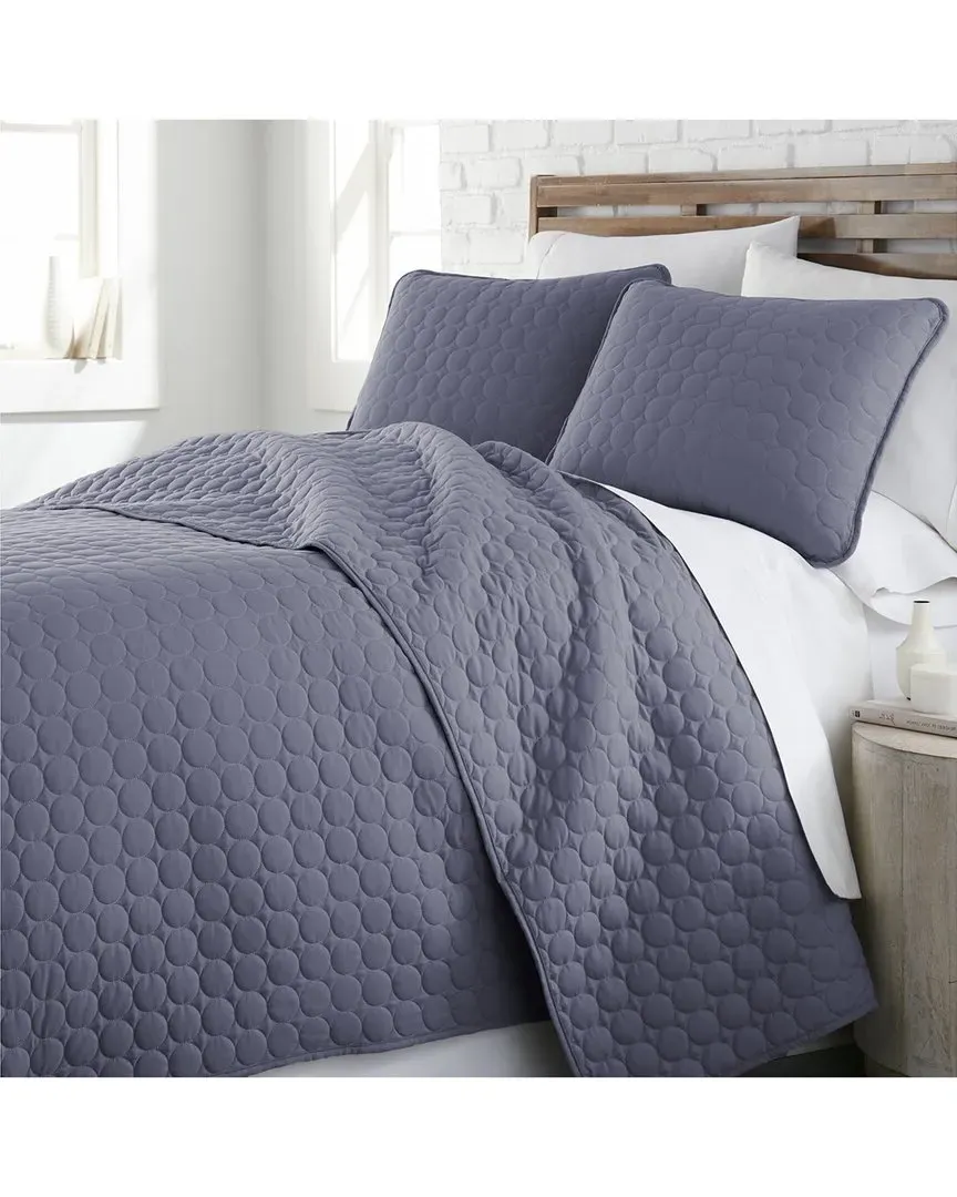 Vilano Lightweight Quilt Set - Denim, Microfiber