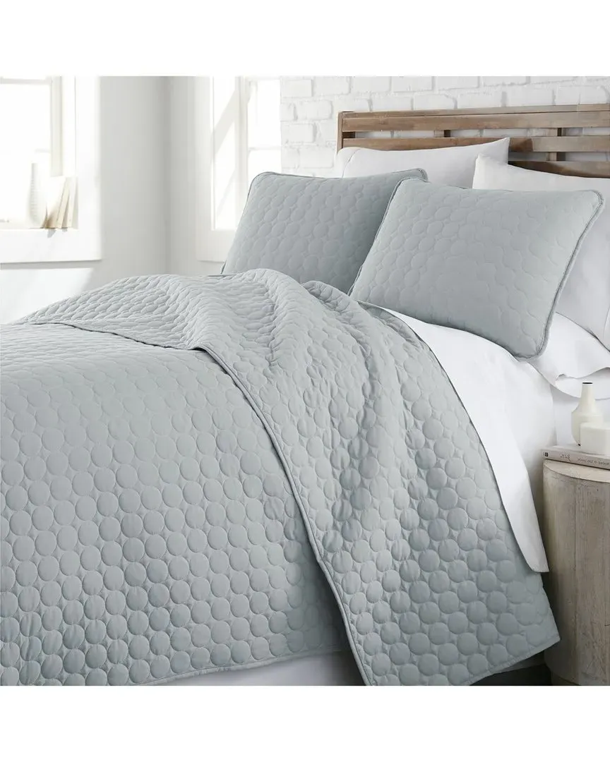 Vilano Lightweight Quilt Set - Harbor Mist, Microfiber