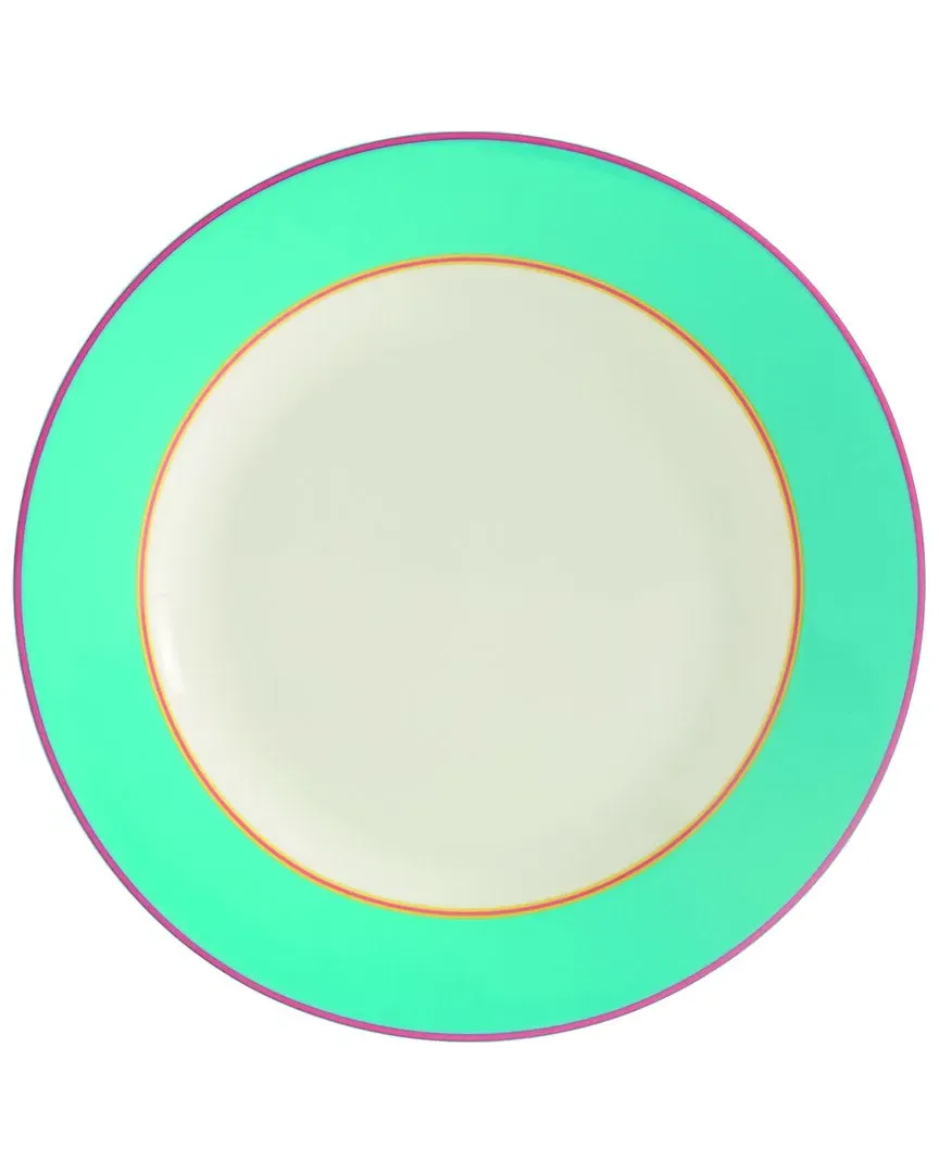 Kit Kemp Set of 4 Side Plates - Turquoise, Fine China