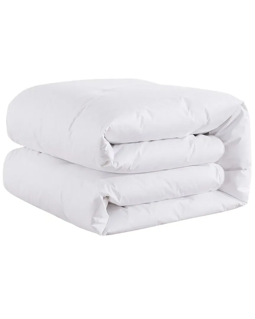 Button Stitch Down Comforter - White, Cotton
