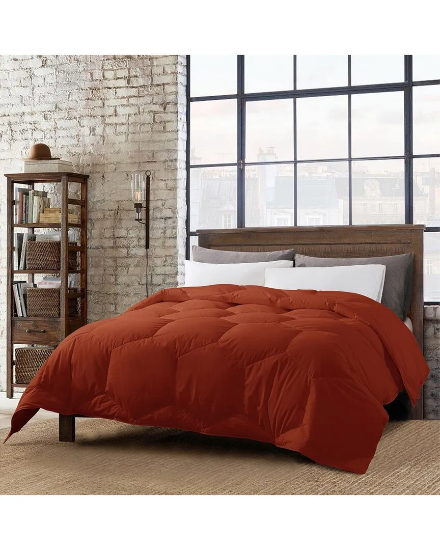 Honeycomb Stitch Down Alternative Comforter - Rust