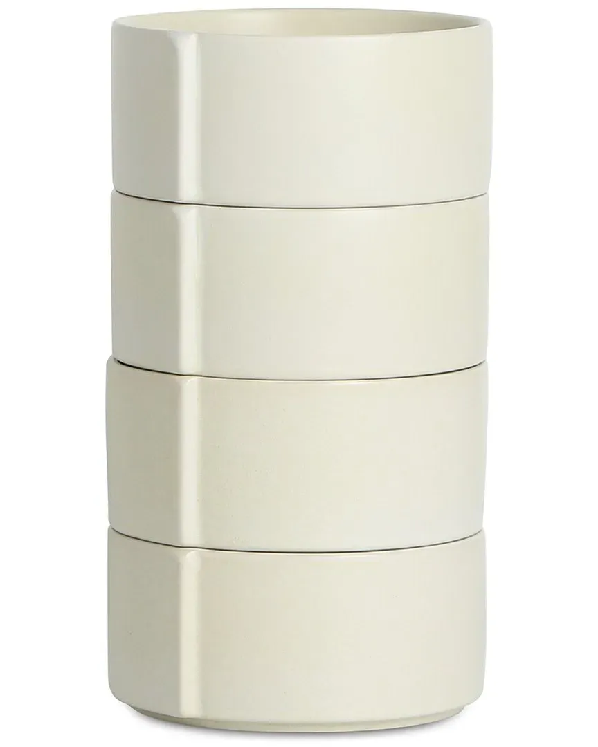 Bao 4pc Bowl Set - Beige, Stoneware image