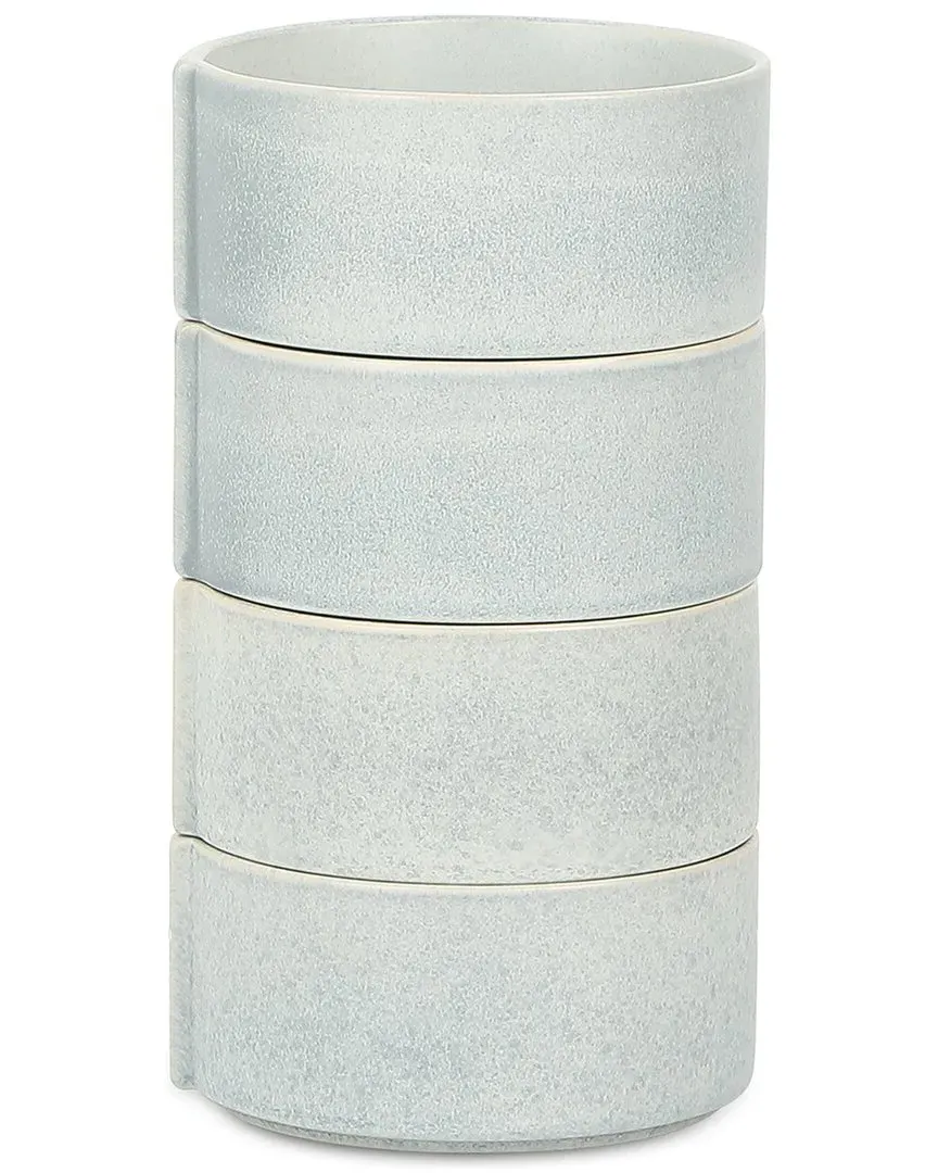 Bao 4pc Bowl Set - Blue, Stoneware